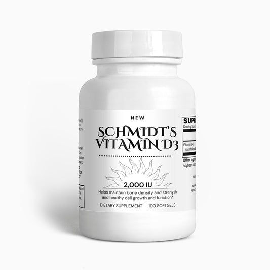 Schmidt's Vitamin D3 2,000 IU