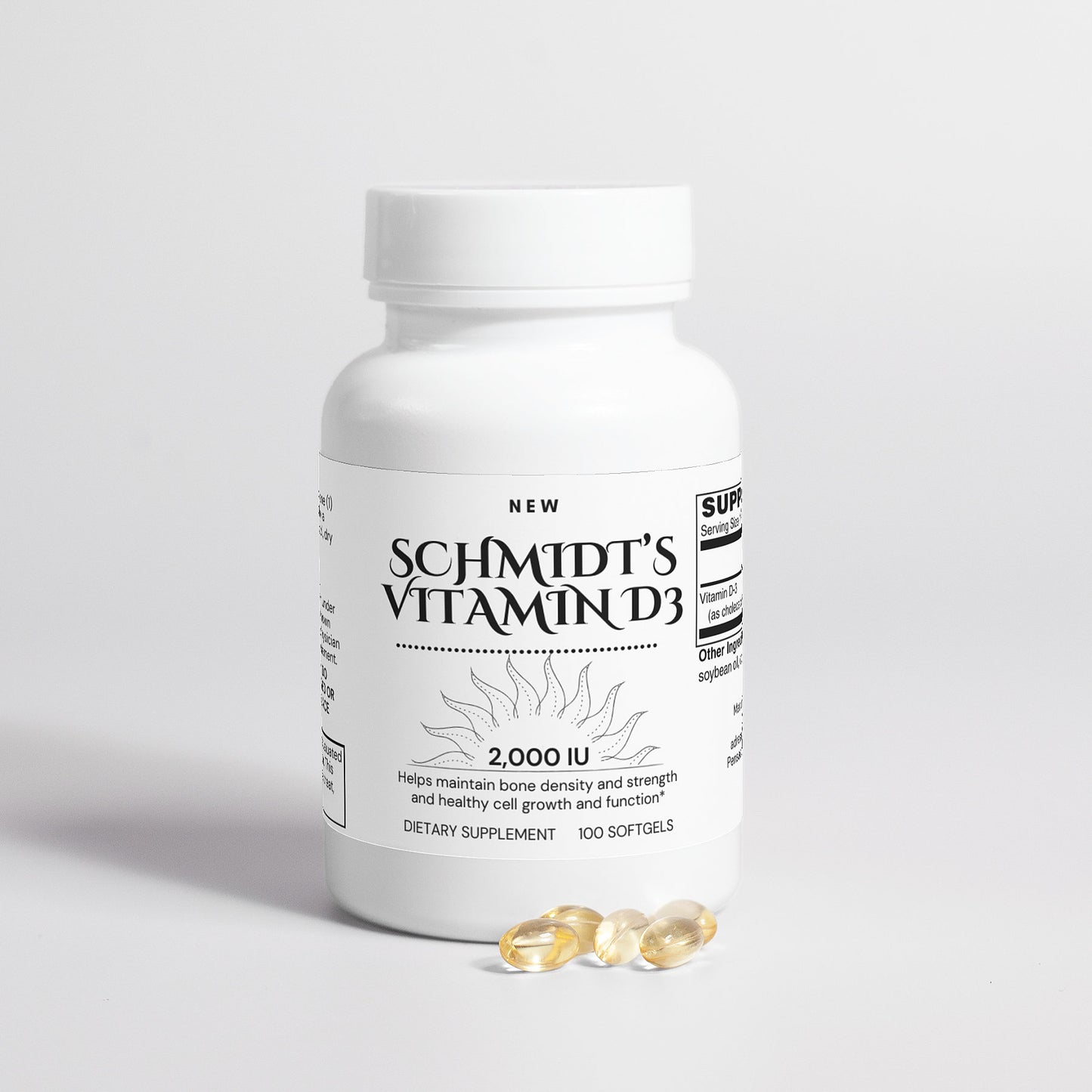 Schmidt's Vitamin D3 2,000 IU