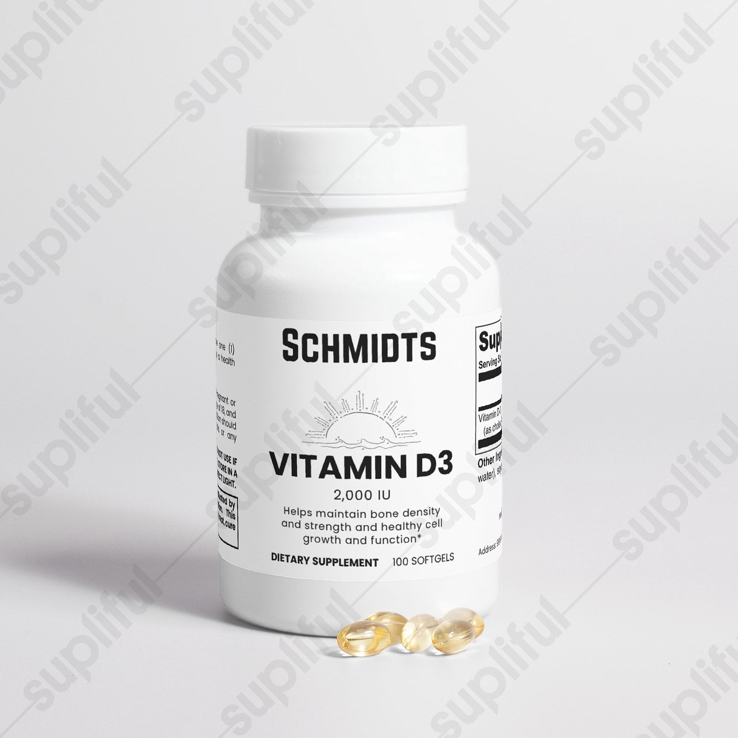 Schmidt's Vitamin D3 2,000 IU