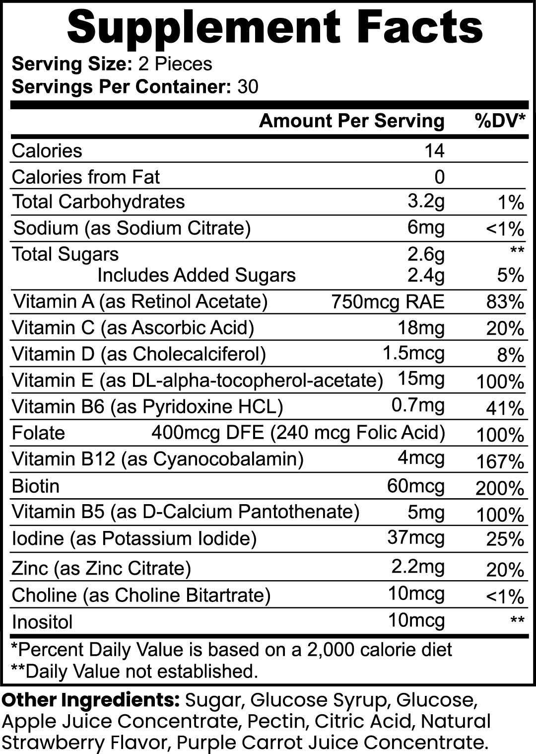 Schmidt's Multivitamin Bear Gummies (Adult)