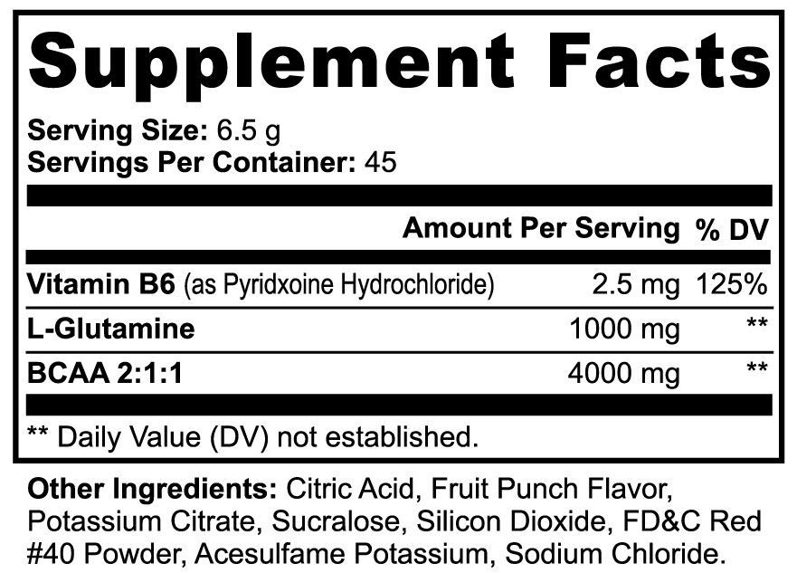 Schmidt's Super Bcaas (Miami Punch)